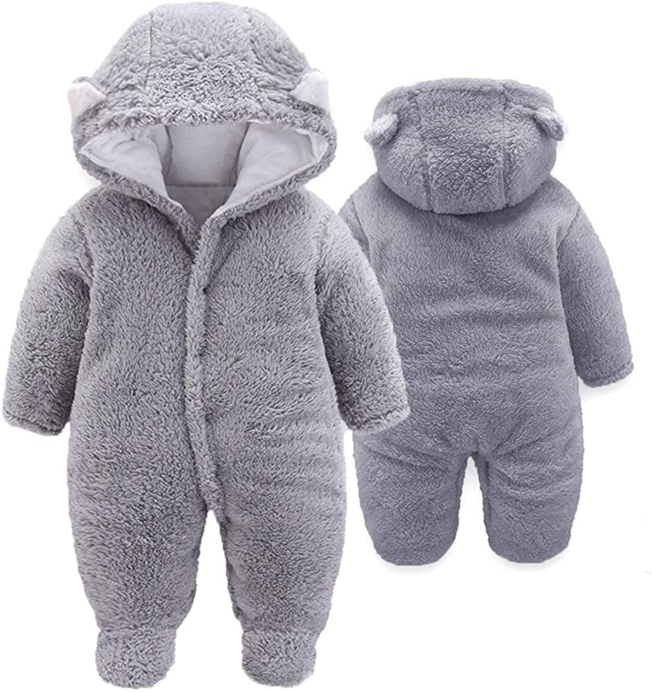 XMWEALTHY Unisex Baby Clothes Winter Coats Cute Newborn Infant Jumpsuit Snowsuit Bodysuits Registry for Baby Essentials Stuff - Image 1